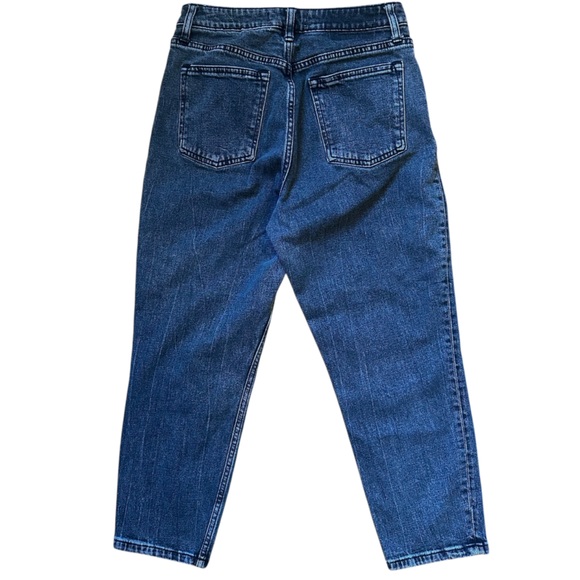 Abercrombie & Fitch Curve Love The Mom High Rise Black Jeans Size 28/6 Short - Picture 4 of 7